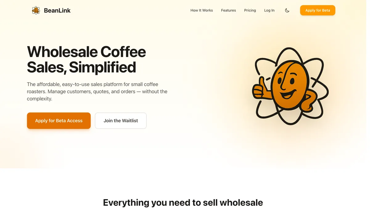 BeanLink — product screenshot