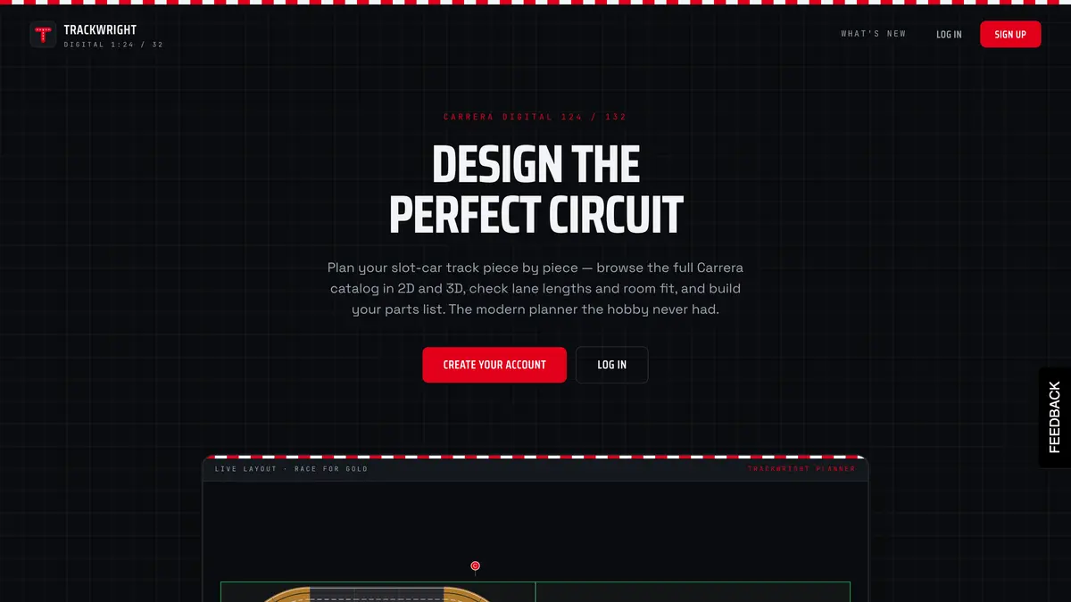 TrackWright — product screenshot